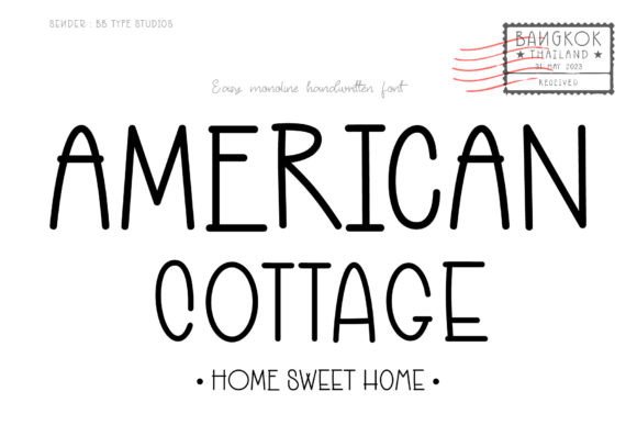 American Cottage Font: A Warm, Handwritten Typeface for Authentic Design