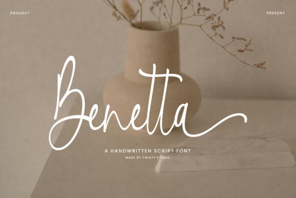 Benetta: A Handwritten Script Typeface for Elegant, Personal Typography
