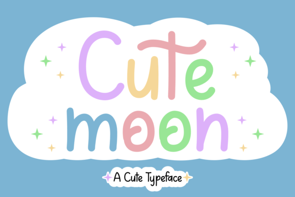 Cute Moon: A Handwritten Font for Creative Expression