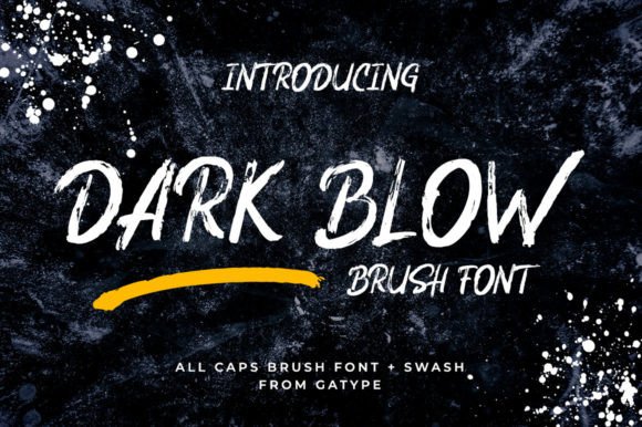 Dark Blow Font: A Modern Handwritten Brush for Urban Design