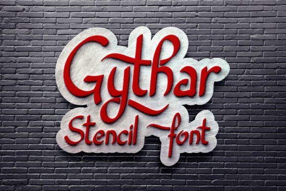 Discover Gythar: The Handwritten Stencil Font That Redefines Typography