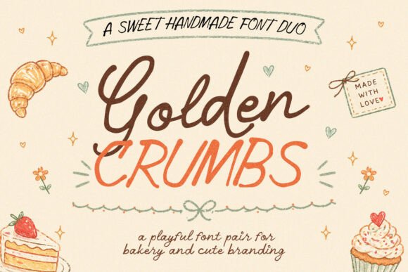 Golden Crumbs: A Strategic Typographic Choice for Warm, Trustworthy Branding