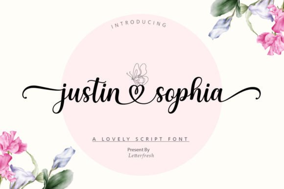Justin Sophia: A Modern Font with a Touch of Handwritten Elegance