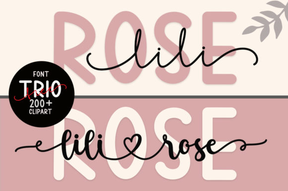 Lilirose: Elegant Handwritten & Sans Serif Duo