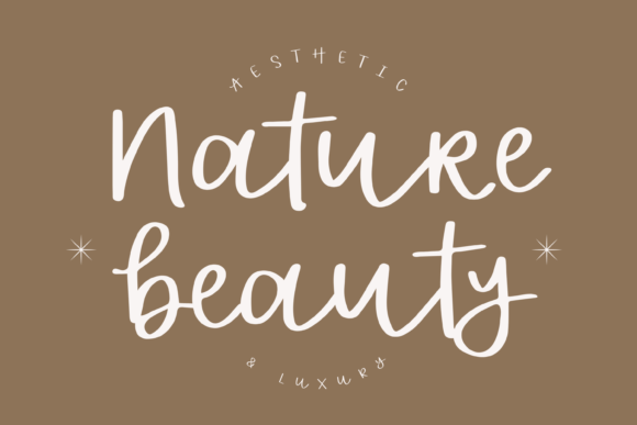 Nature Beauty: A Handwritten Font for Sophisticated Design