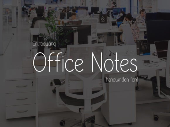 Office Notes: A Clean Handwritten Font for Digital Planners