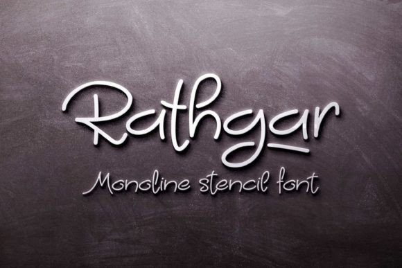 Rathgar Stencil: A Unique Handwritten Font for Creative Design