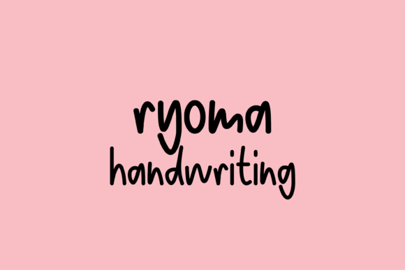 Ryoma: A Friendly Handwritten Font