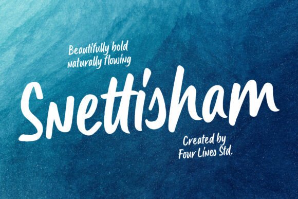 Snettisham: The Bold Handwritten Font That Feels Like a Real Person Wrote It