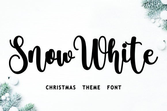 Snow White Font: A Handcrafted Script for Holiday and Craft Projects