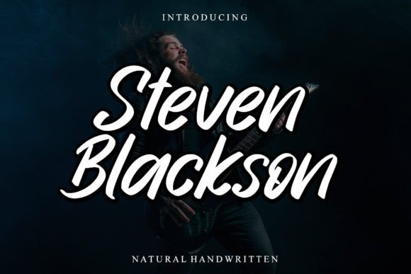 Steven Blackson: A Neat and Natural Handwritten Font for Creative Design