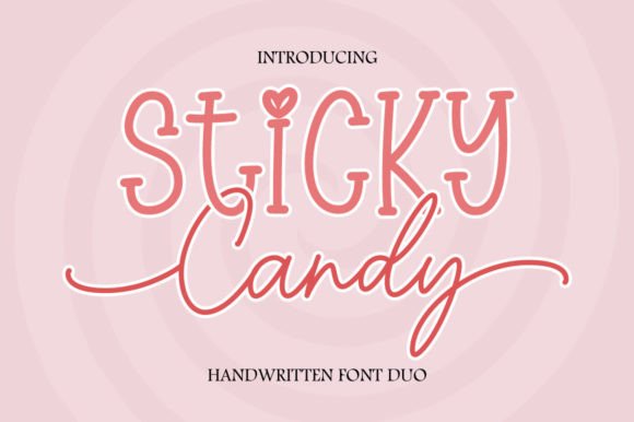 Sticky Candy Duo: A Stylish Font Pair for Creative Workflows