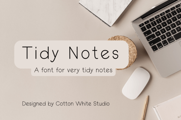 Tidy Notes: The Handwritten Font for Modern Creativity