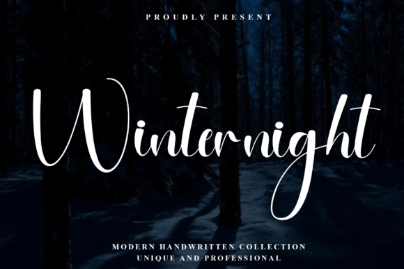 Winternight: A Refined Handwritten Font for Clarity and Quiet Confidence